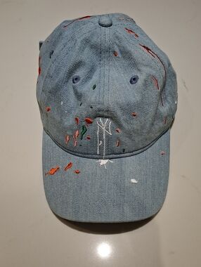 New Era New York Yankees Chambray Denim & Rainbow Paint Splatter Baseball Hat